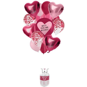 Valentijn Ballonnenset | Inclusief Helium